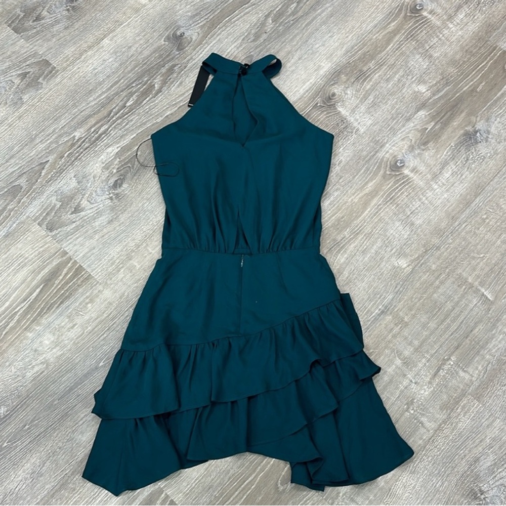 HALTER ASYMMETRICAL RUFFLE MINI - Picture 2 of 3